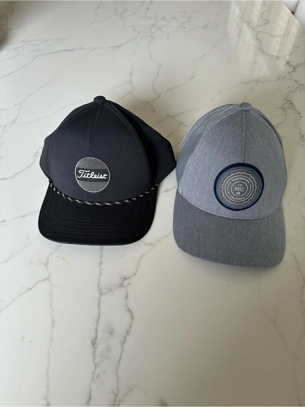 2 YOUTH Golf Hats Titleist & Travis Matthew